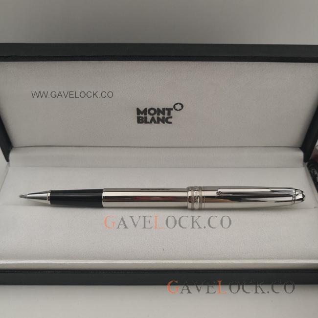 Mont Blanc Meisterstuck Rollerball Fake Silver Smooth Pen